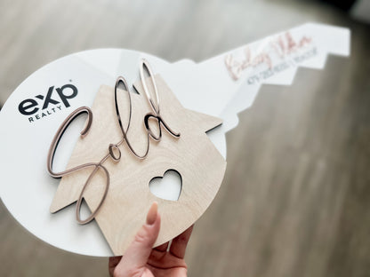Personalized Realtor Key with Logo