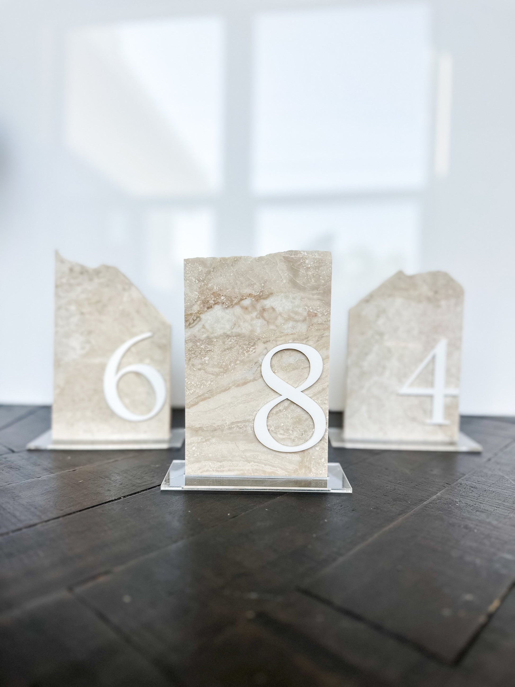 Marble Stone Table Numbers