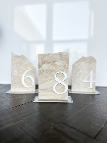 Marble Stone Table Numbers