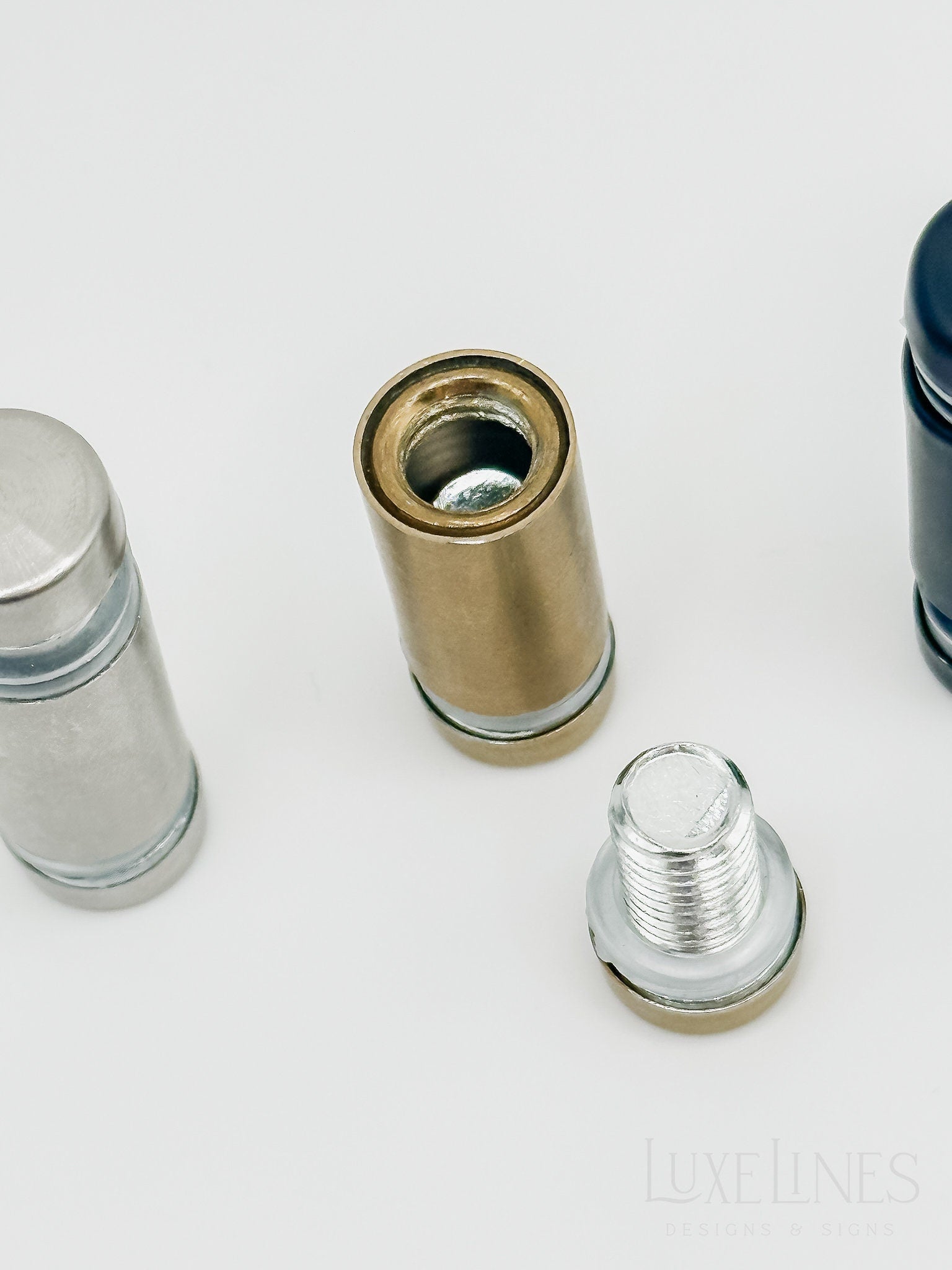 Double Sided Standoffs Gold | Acrylic Frame Signage