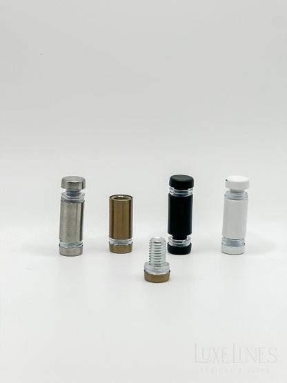 Double Sided Standoffs Gold | Acrylic Frame Signage