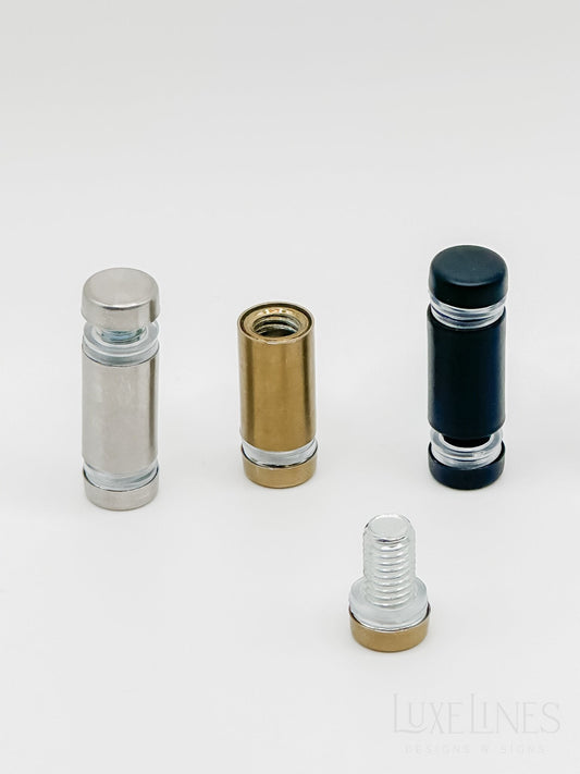 Double Sided Standoffs Gold | Acrylic Frame Signage