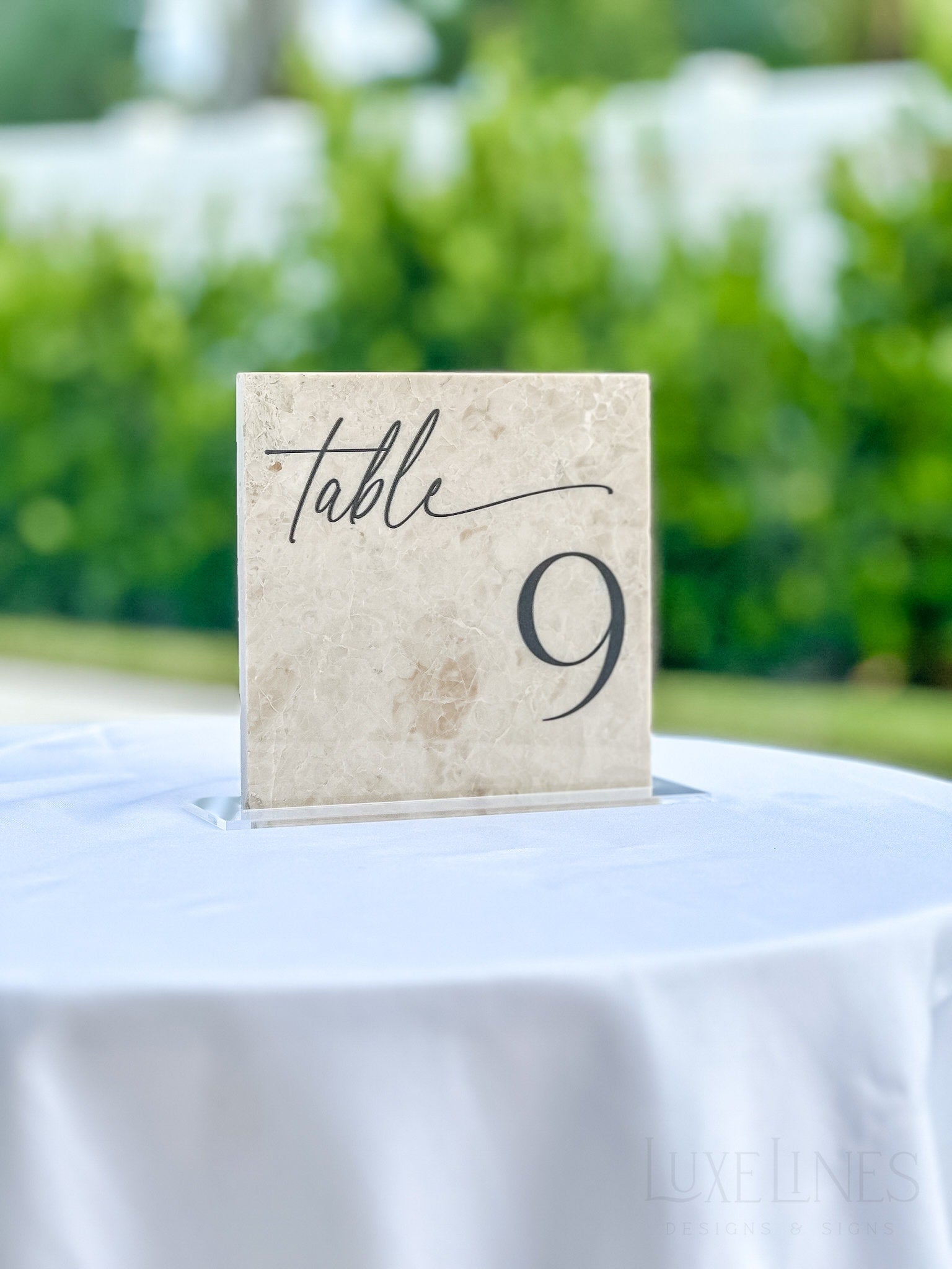 Marble Stone Table Numbers