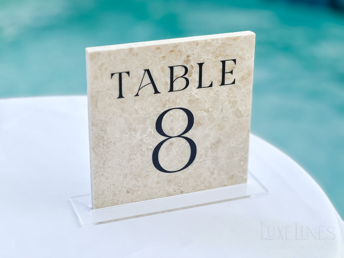 Marble Stone Table Numbers