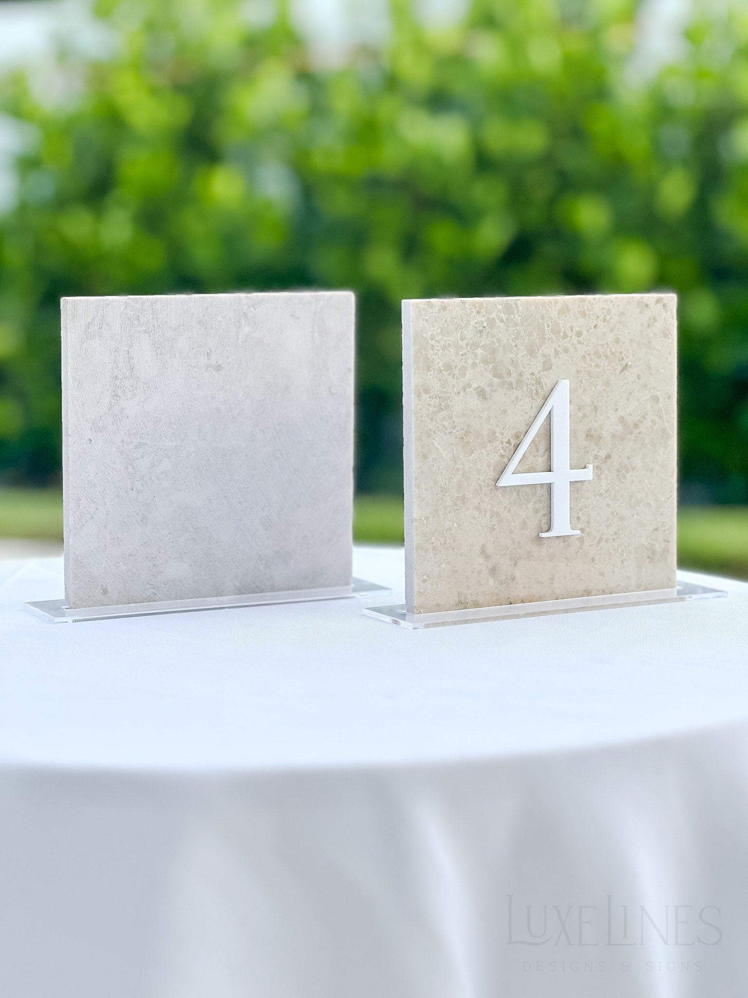 Marble Stone Table Numbers