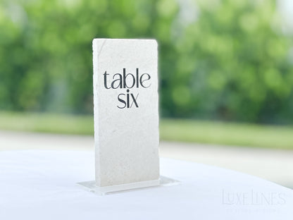 Marble Stone Table Numbers