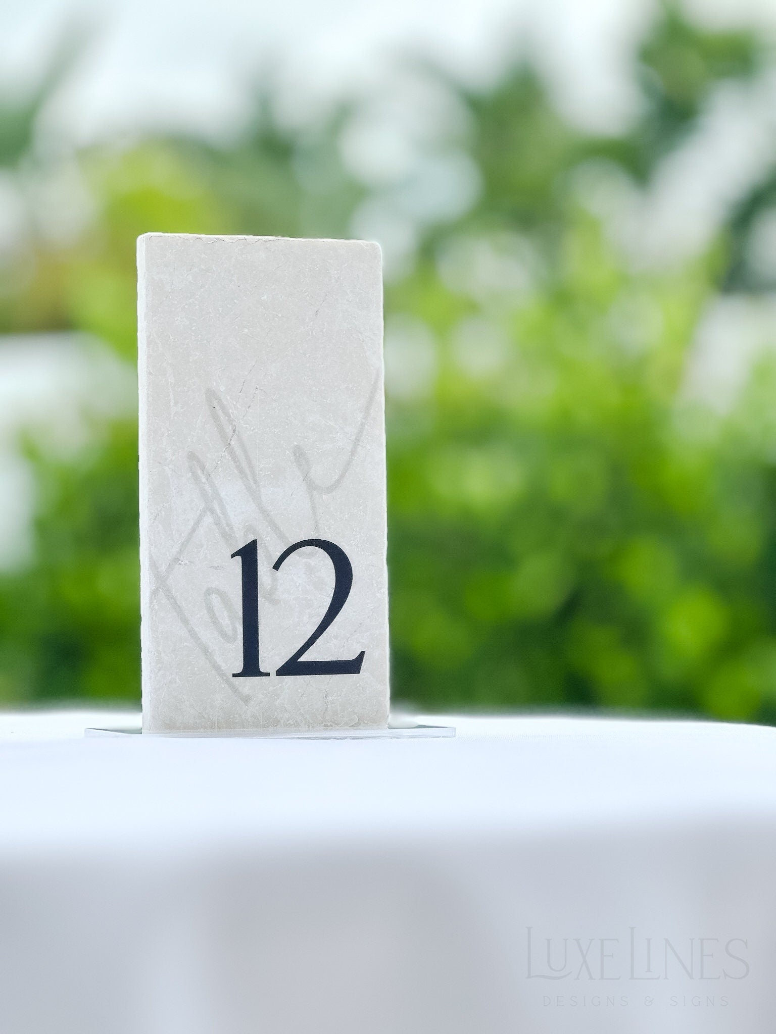 Marble Stone Table Numbers – Luxe Lines