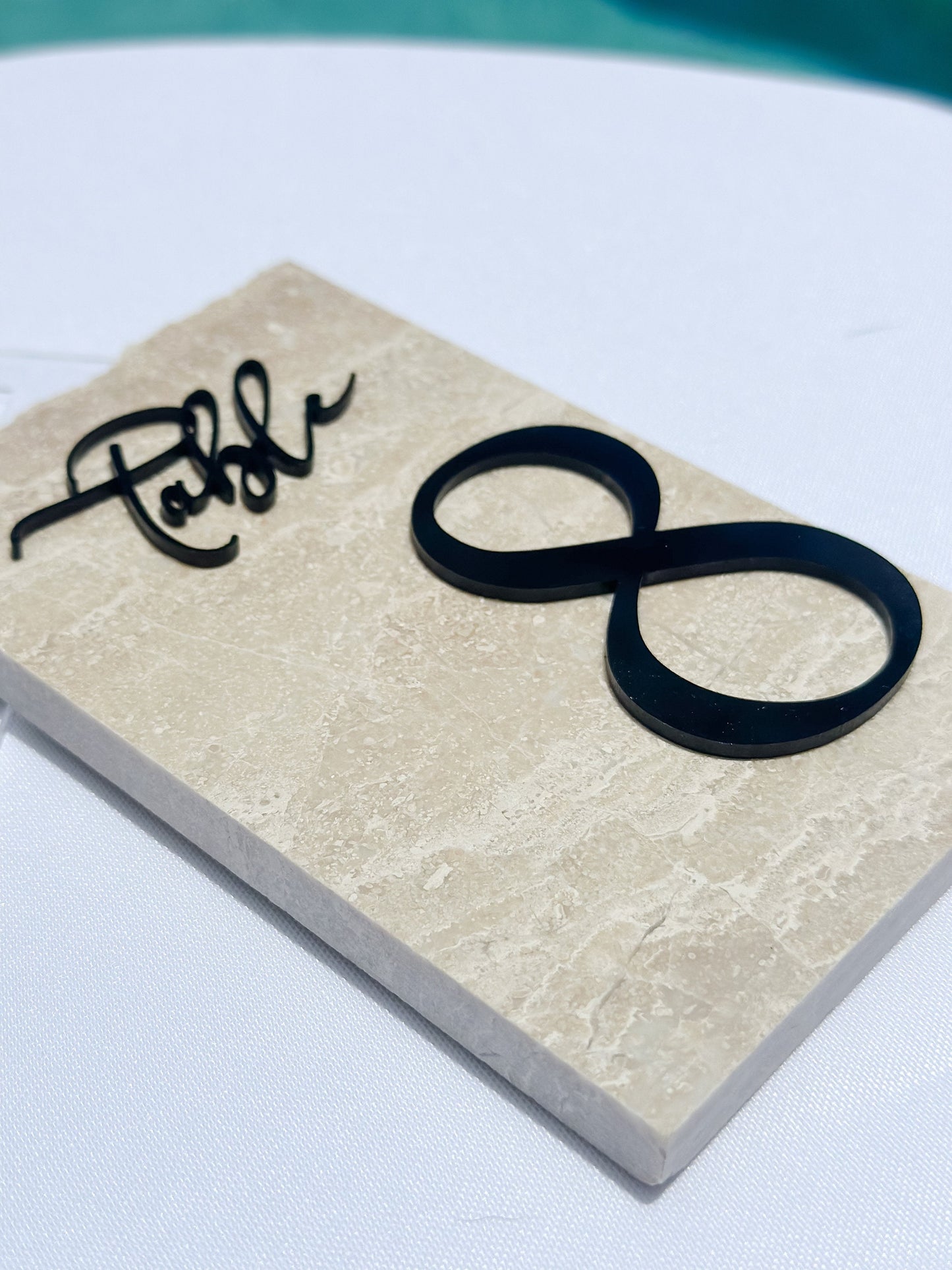 3D Marble Stone Table Numbers