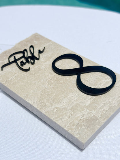 3D Marble Stone Table Numbers