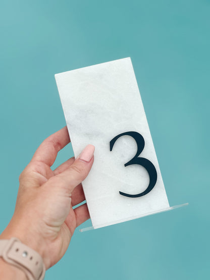 3D Marble Stone Table Numbers