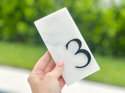 3D Marble Stone Table Numbers
