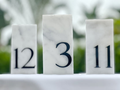 Marble Stone Table Numbers