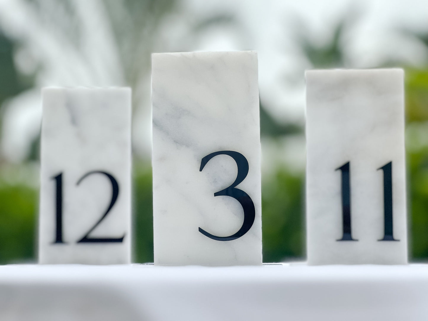 3D Marble Stone Table Numbers