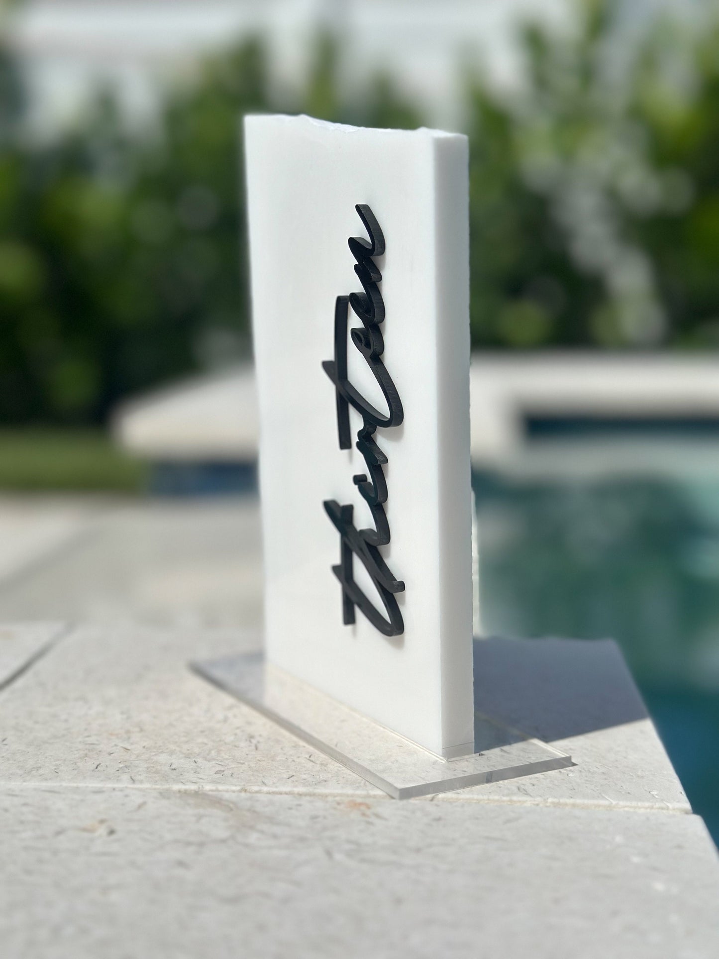 3D Marble Stone Table Numbers | Wedding Unique Signage | Custom Layered Decor | Table Numbers | Tablescape Decor | Natural Marble