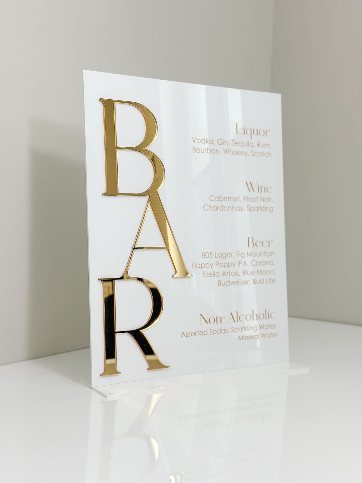 3D Acrylic Bar Sign | Wedding Unique Signage | Mimosa Layered Decor | Menu sign | Drink Sign | Wedding Reception Decor
