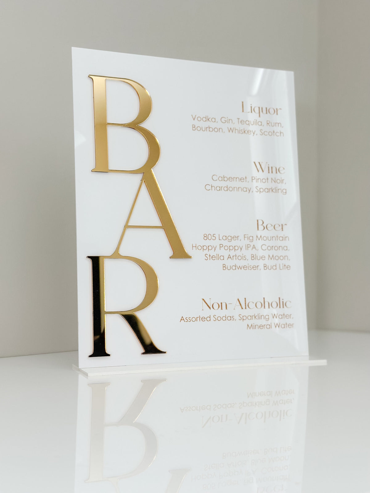 3D Acrylic Bar Sign | Wedding Unique Signage | Mimosa Layered Decor | Menu sign | Drink Sign | Wedding Reception Decor