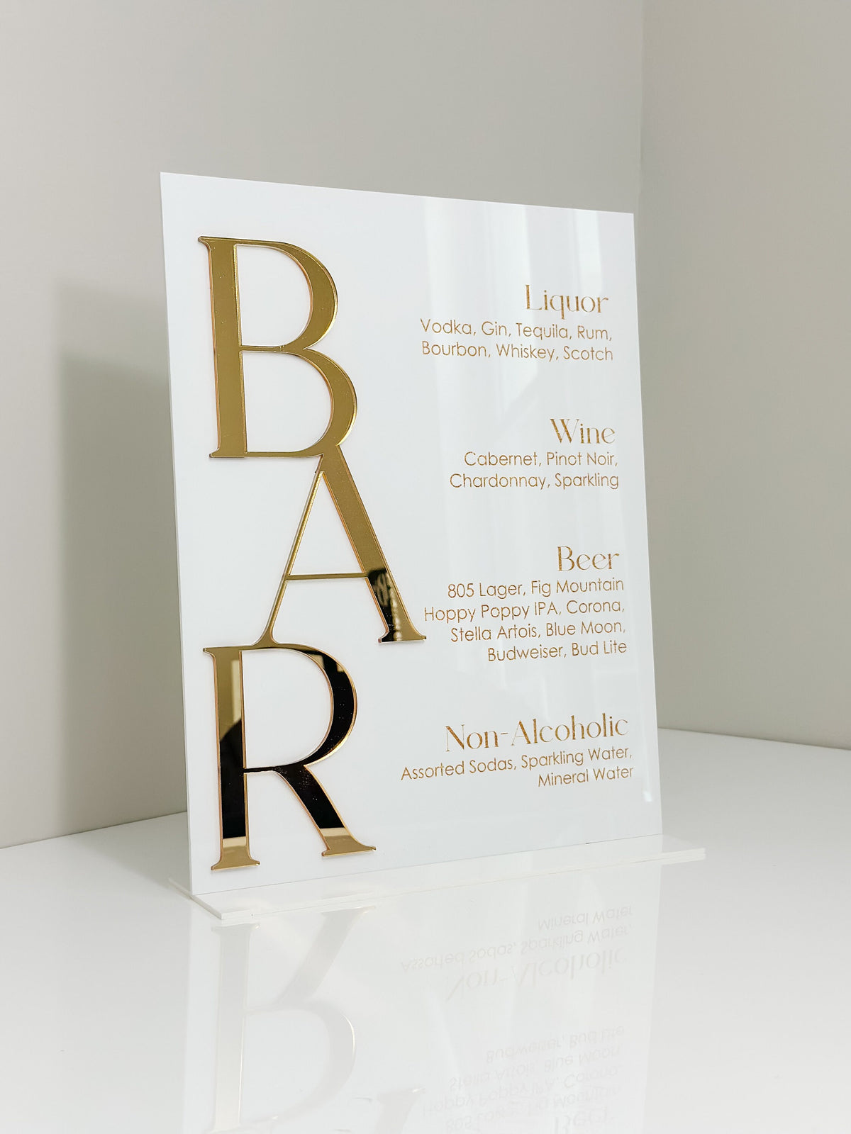 3D Acrylic Bar Sign | Wedding Unique Signage | Mimosa Layered Decor | Menu sign | Drink Sign | Wedding Reception Decor