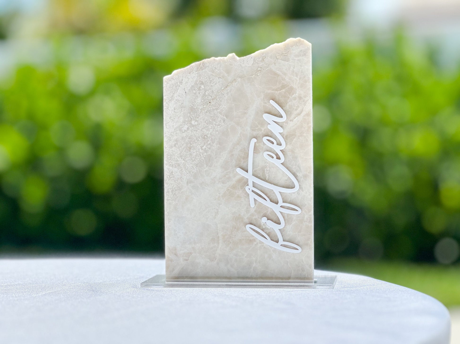 Marble Stone Table Numbers