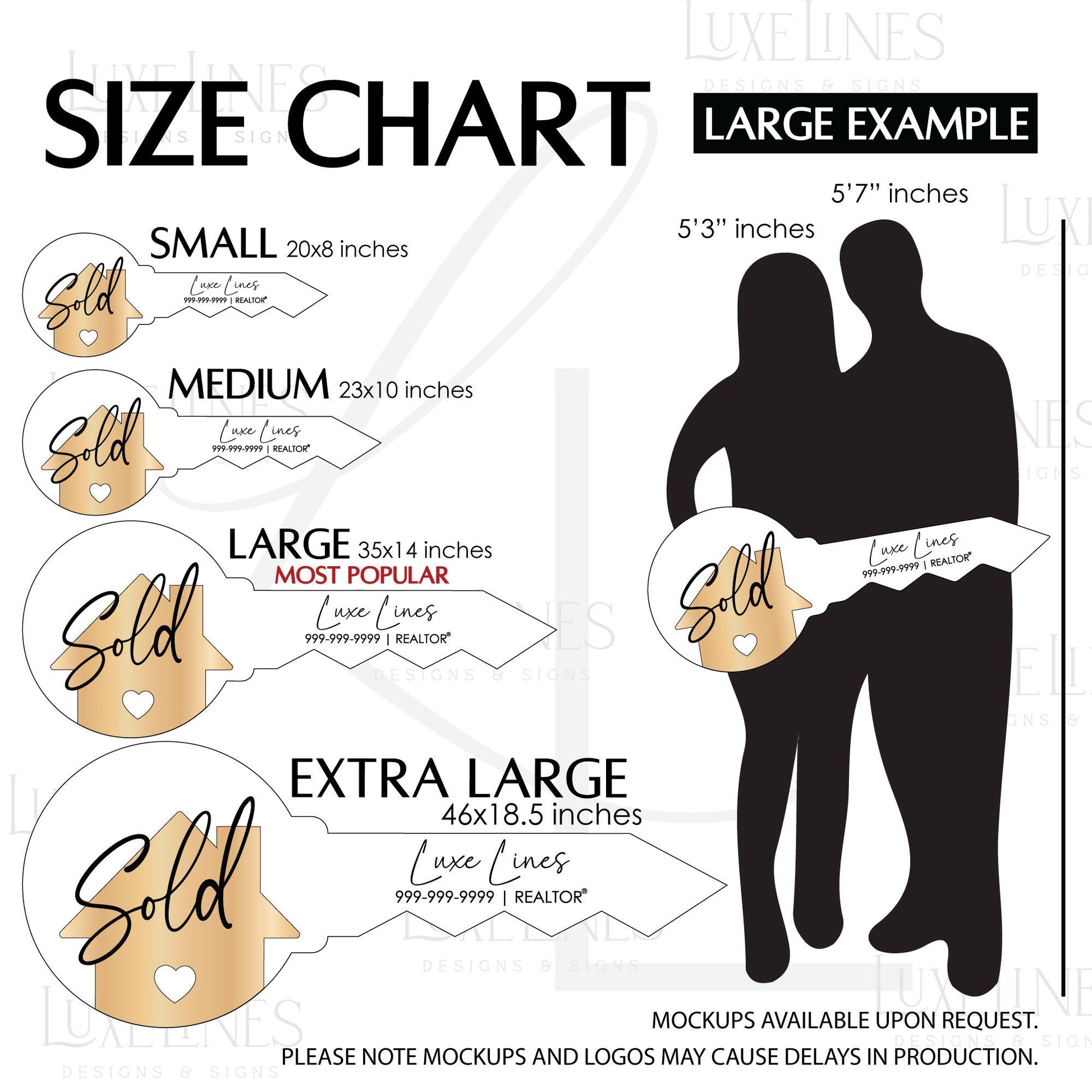 Personalized Realtor Key with Logo | Closing Realty | House Sold Acrylic and Wood Sign | Closing Prop | Realtor Gift Sold Sign