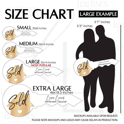 Personalized Realtor Key with Heart