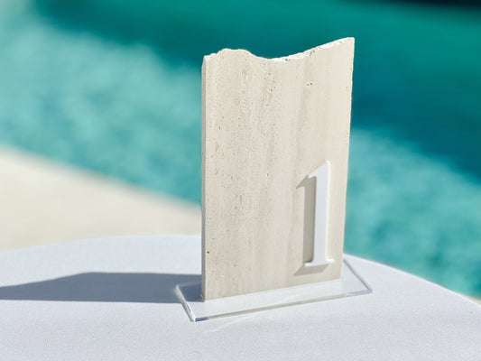 Limestone Stone Table Numbers