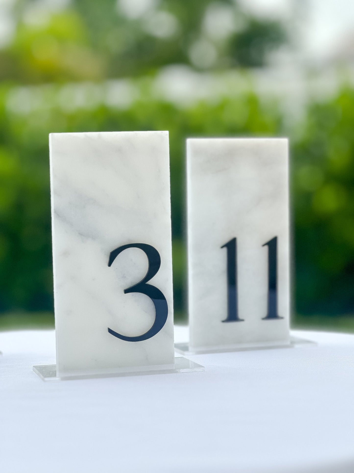Marble Stone Table Numbers
