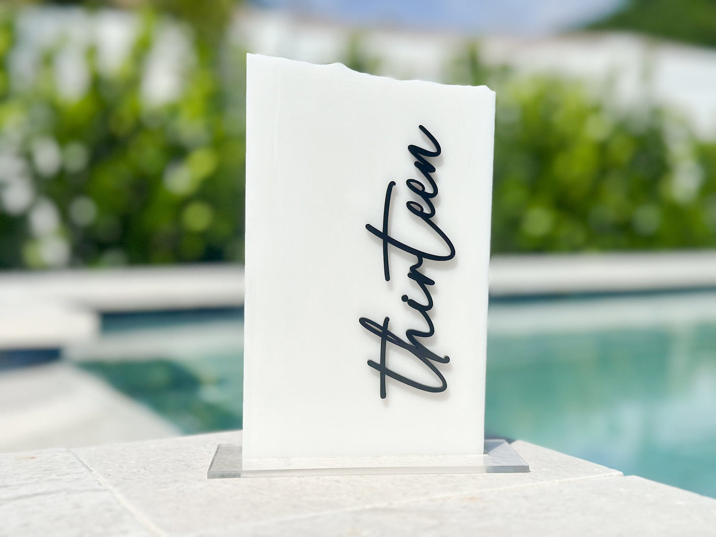 3D Marble Stone Table Numbers | Wedding Unique Signage | Custom Layered Decor | Table Numbers | Tablescape Decor | Natural Marble