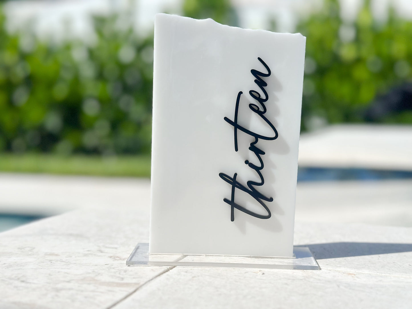 3D Marble Stone Table Numbers | Wedding Unique Signage | Custom Layered Decor | Table Numbers | Tablescape Decor | Natural Marble