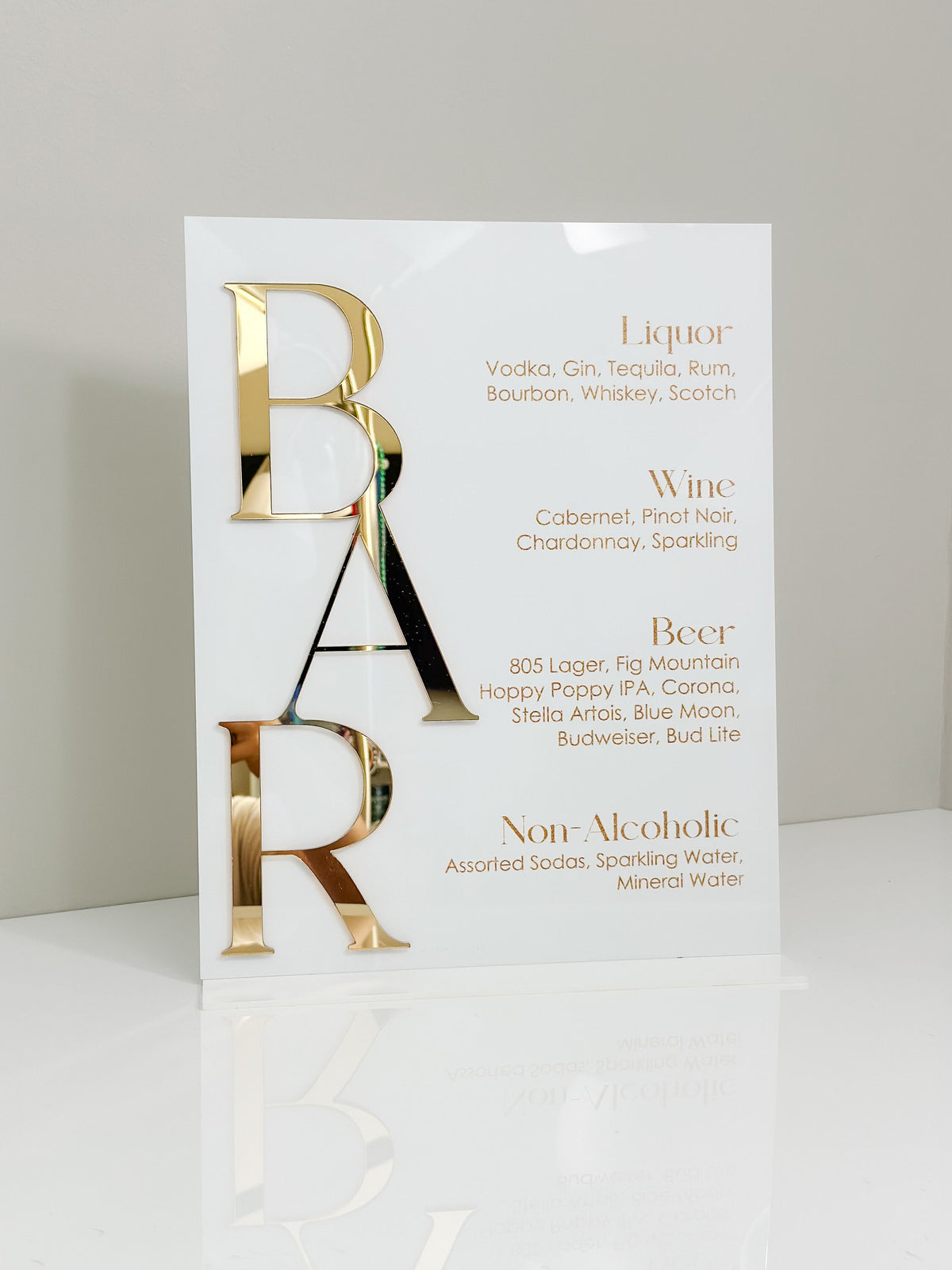 3D Acrylic Bar Sign | Wedding Unique Signage | Mimosa Layered Decor | Menu sign | Drink Sign | Wedding Reception Decor