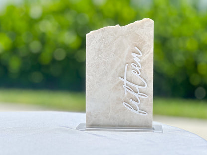 Marble Stone Table Numbers