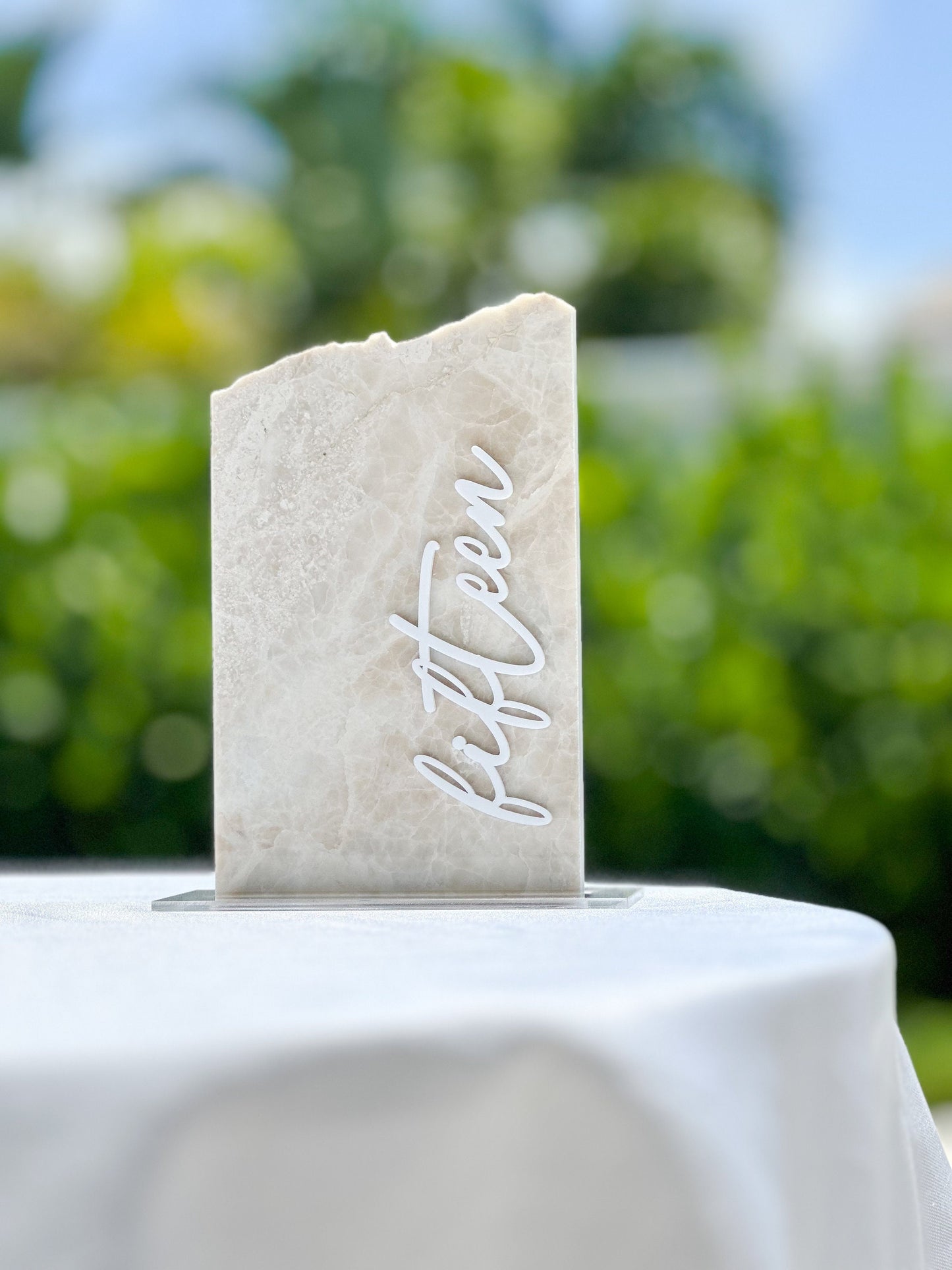 3D Acrylic Marble Table Numbers