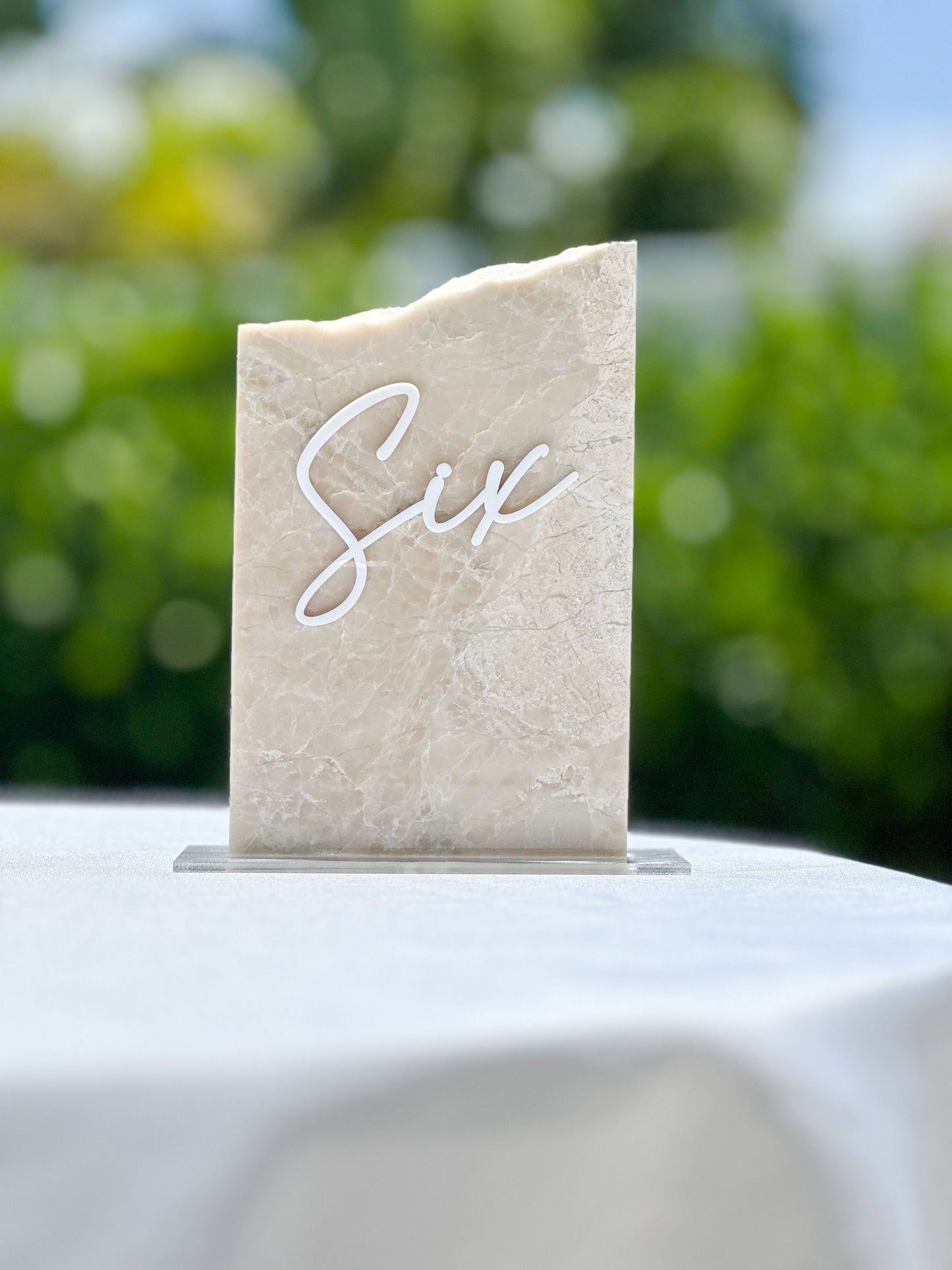 Marble Stone Table Numbers