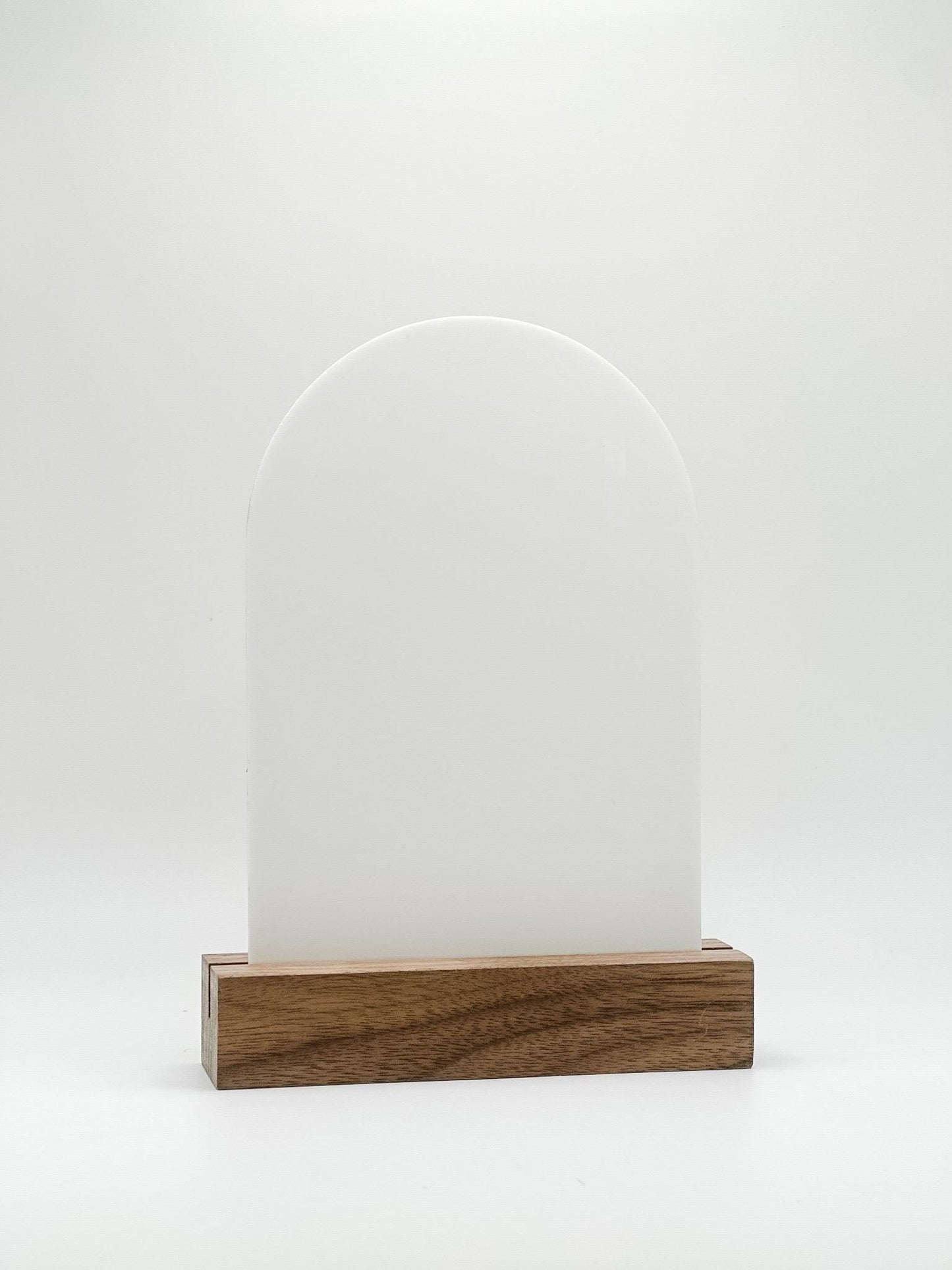 White Arch Blank Acrylic Table Numbers