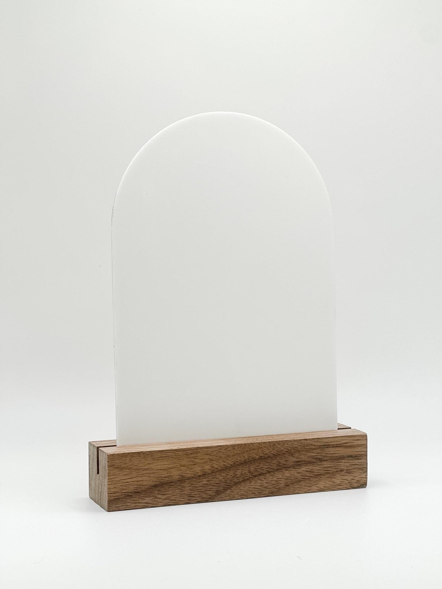 White Arch Blank Acrylic Table Numbers