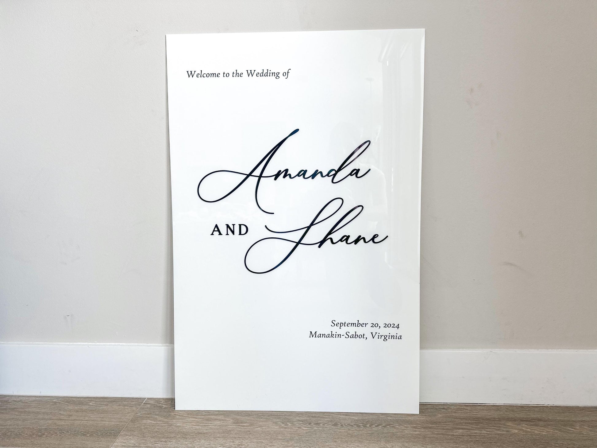 Wedding Welcome Sign | Minimalist Modern Signage | Wedding Signage Welcome Sign | Acrylic Wedding Sign | Wedding Day Decor