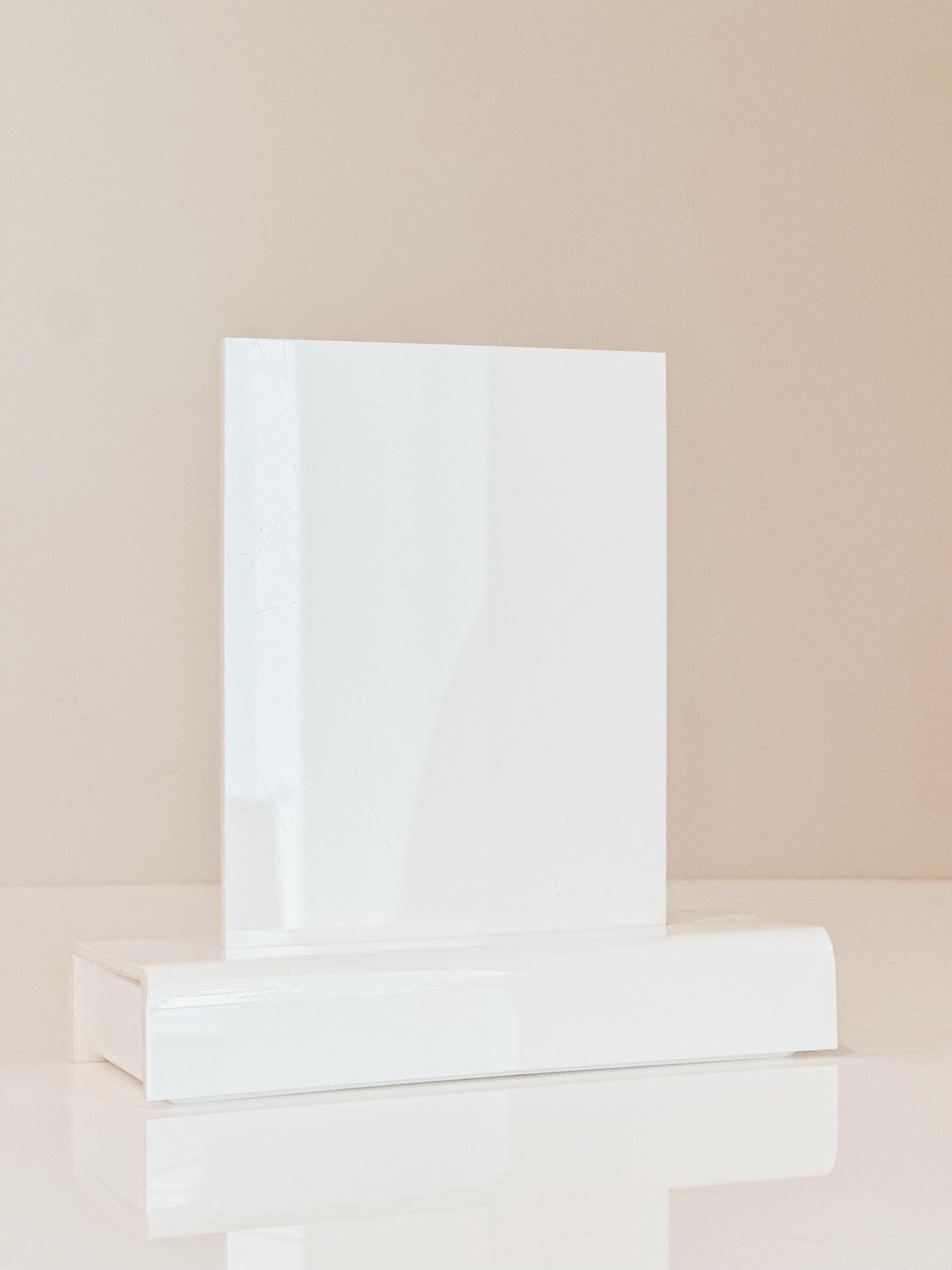 Small Welcome Sign Box Stand | Acrylic Block Stand | Event Sign Base Stand | Welcome Sign Base | Modern Acrylic Sign Stand | Tabletop Decor