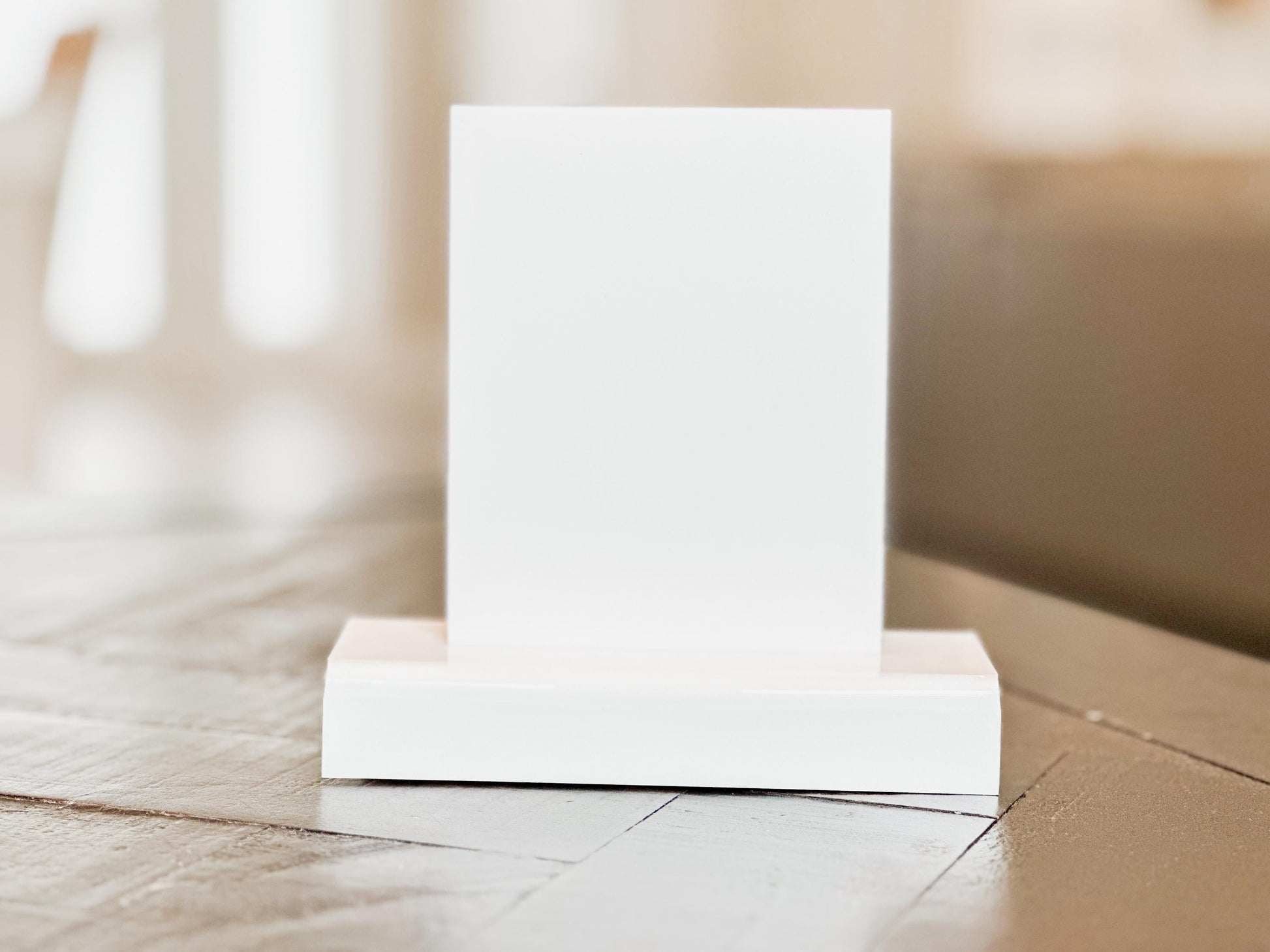 Small Welcome Sign Box Stand | Acrylic Block Stand | Event Sign Base Stand | Welcome Sign Base | Modern Acrylic Sign Stand | Tabletop Decor