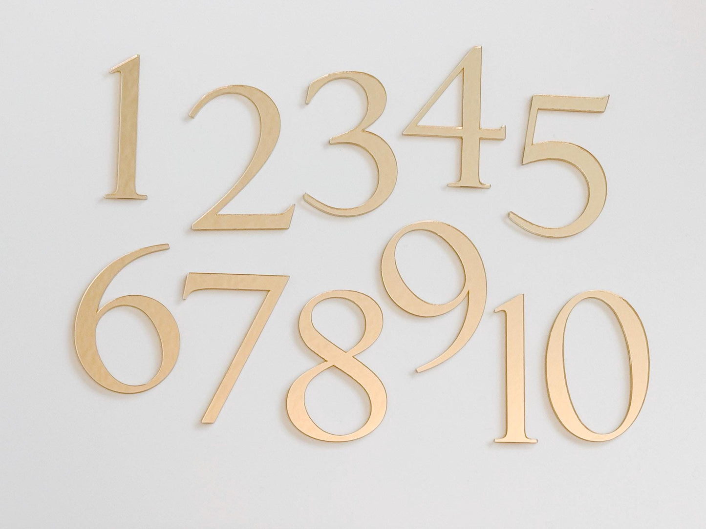 3D Wedding Table Numbers