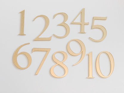 3D Wedding Table Numbers