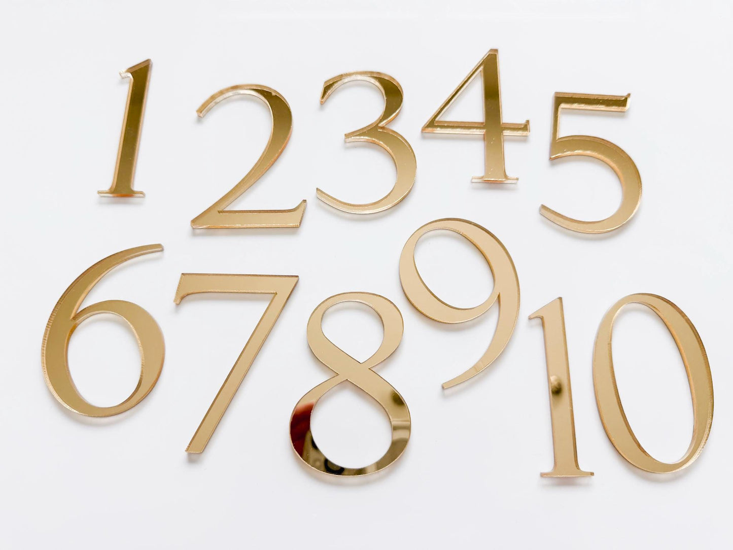 3D Wedding Table Numbers