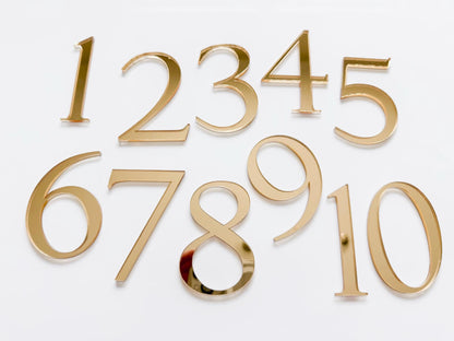 3D Wedding Table Numbers