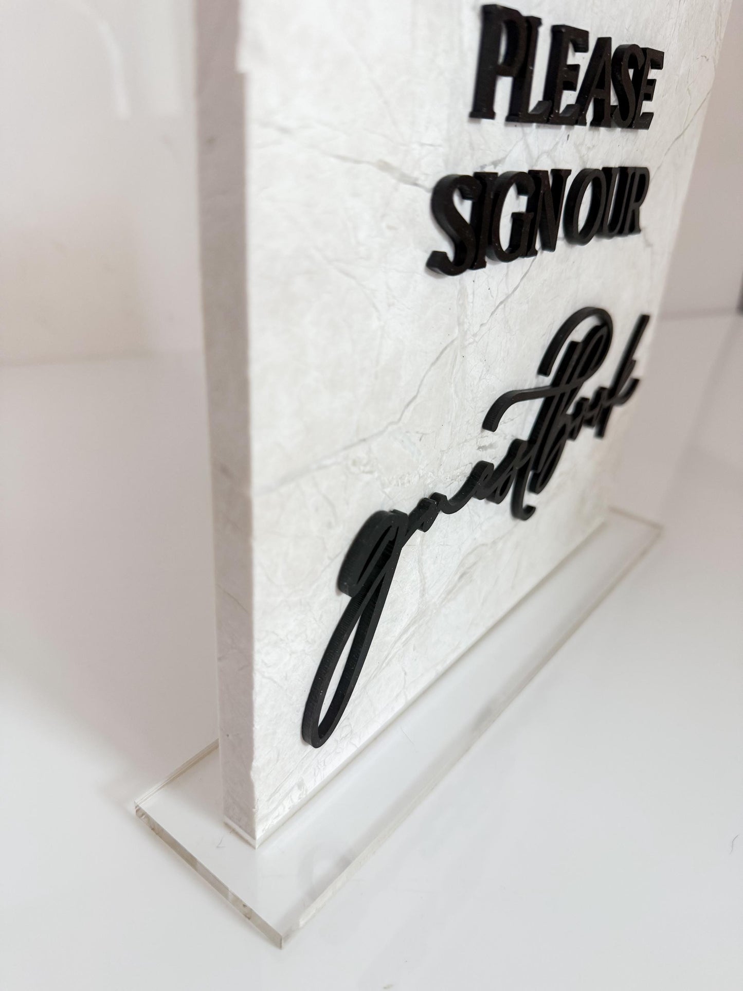 Marble 3D Cards and Gifts Table Sign