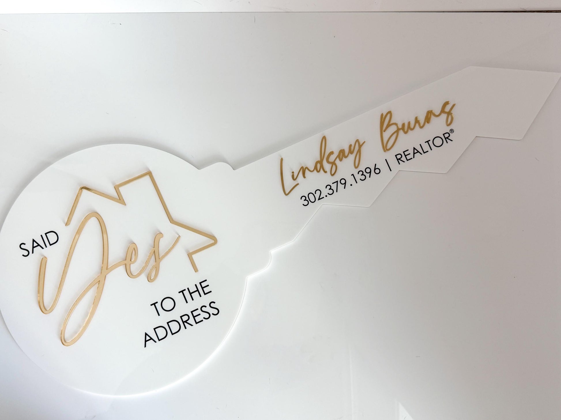 Personalized Realtor Key | Say yes to the address