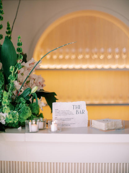 Marble Stone Bar Sign