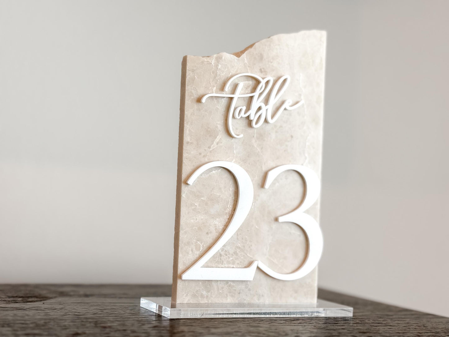 Marble Stone Table Numbers