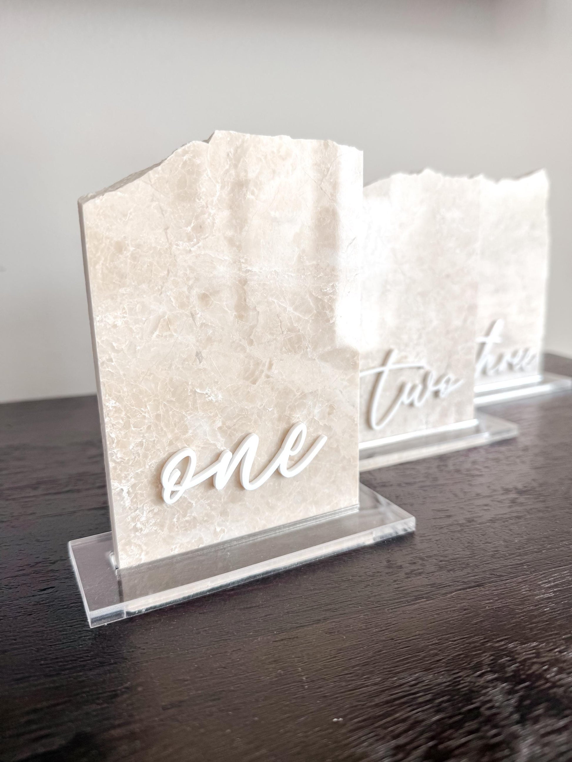 Marble Stone Table Numbers