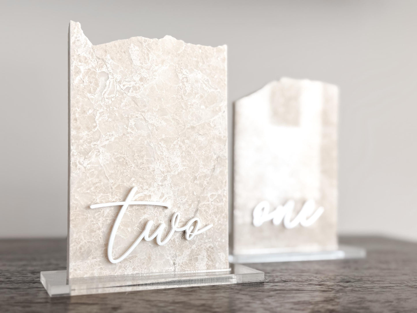 Marble Stone Table Numbers