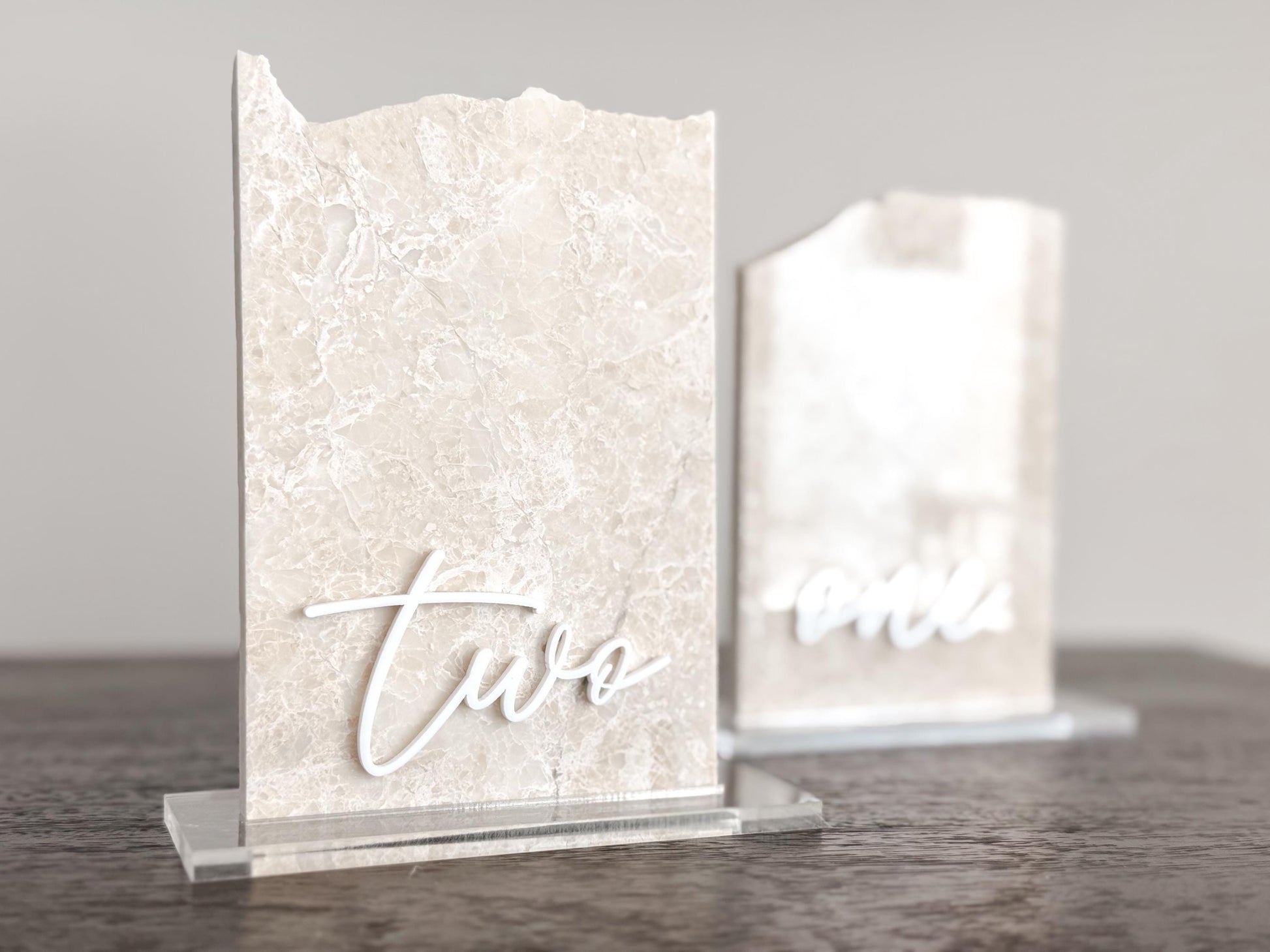Marble Stone Table Numbers