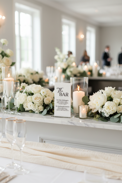 Marble Stone Bar Sign