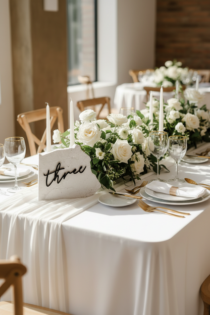 3D Acrylic Table Number Stone Sign